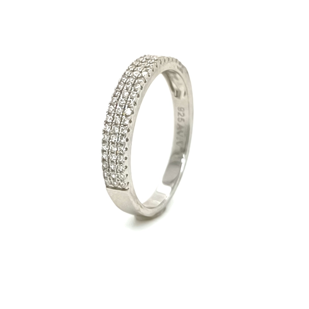 SL30245A1 Anillo Plata Cintillo Fino III
