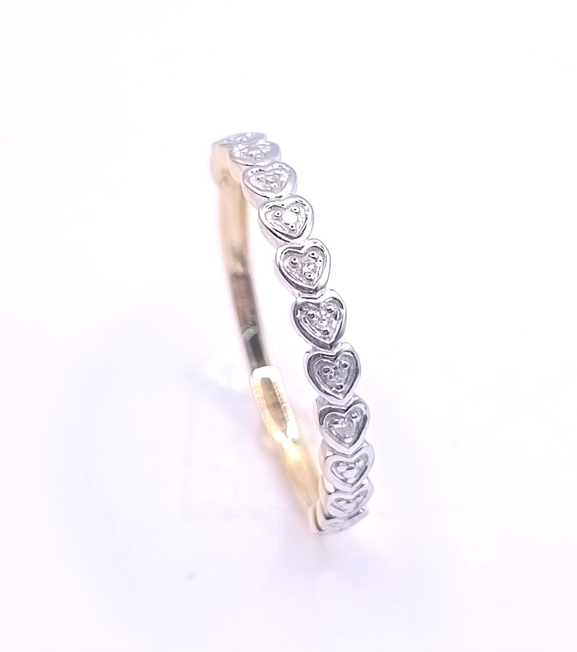 KR05-79610-DIA Anillo Oro Amarillo Brillante 