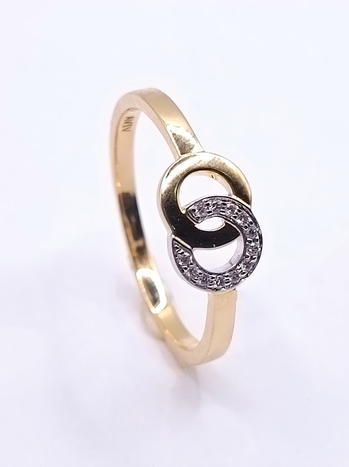 R11026 Anillo Oro Amarillo Brillante