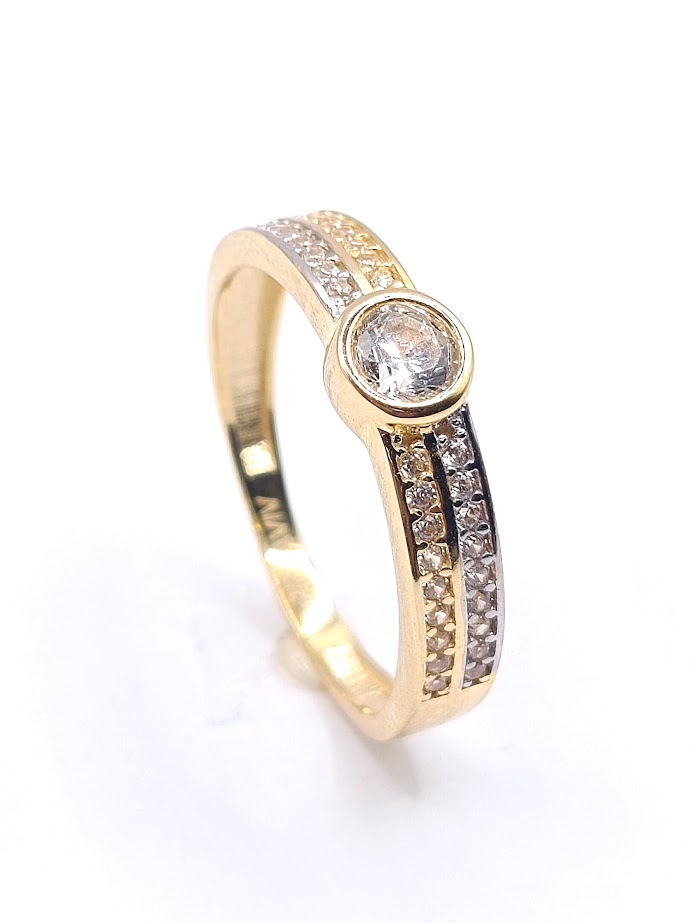 BTT0940 Anillo Oro Amarillo Circon