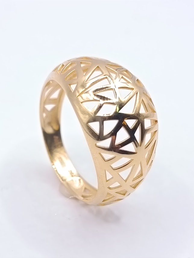 A 4004 Anillo Oro Amarillo Liso
