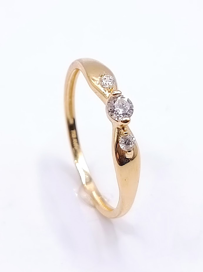 CR5877-FCZ Anillo Oro Amarillo