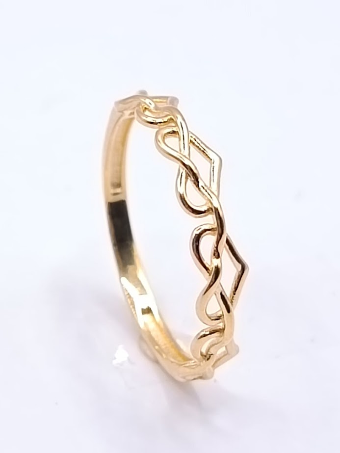 XXAR7529 Anillo Oro Amarillo Corazon Liso
