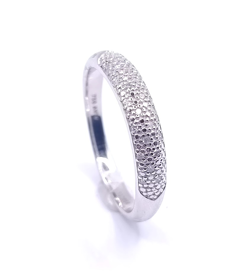 KR05-112958-**1 Anillo Oro Blanco Brillante