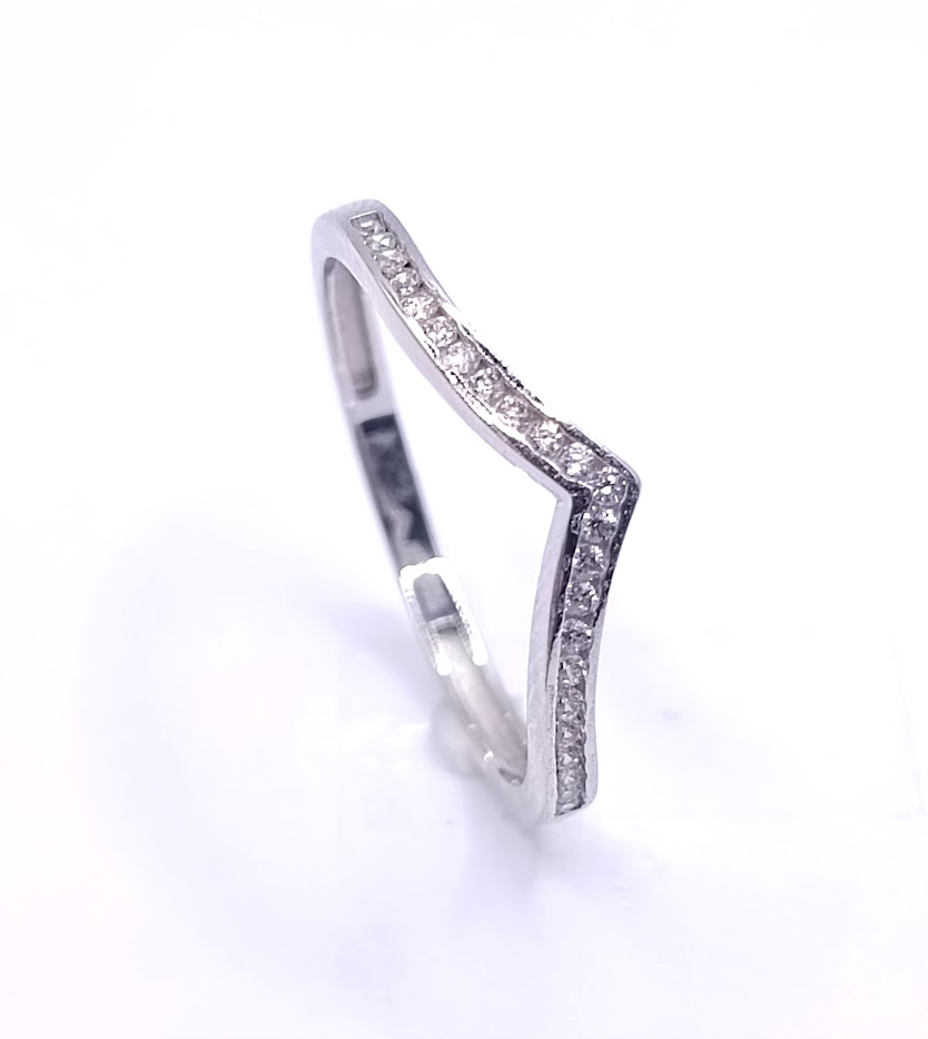 VX9-X9ZR0160-W Anillo Oro Blanco Circon