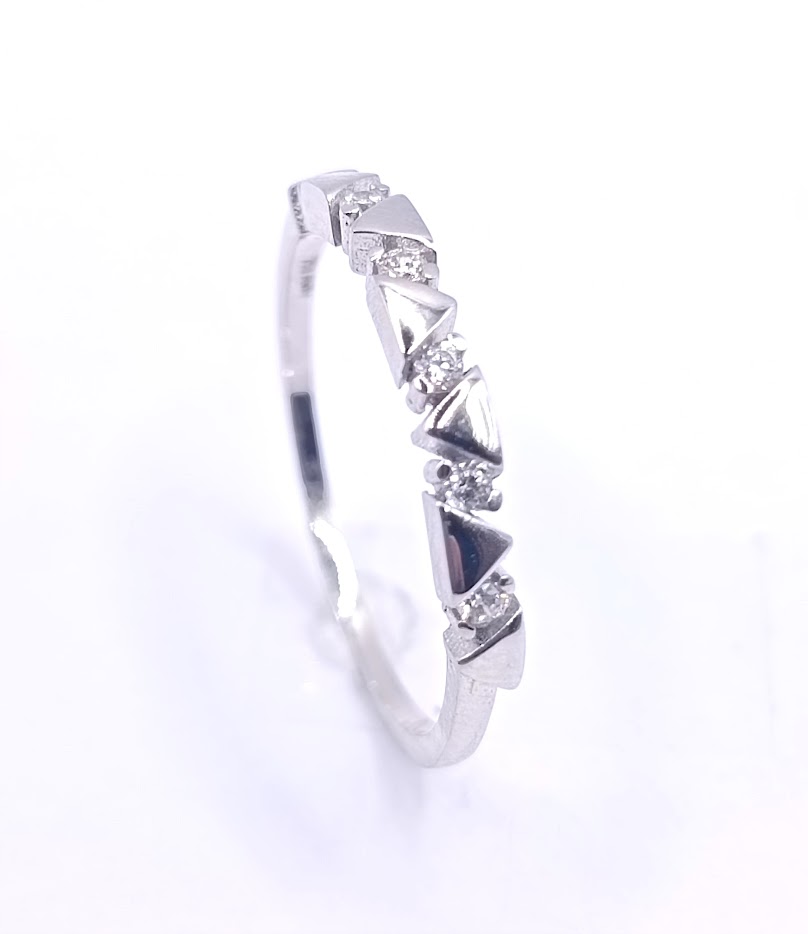 CR5594-W-FCZ/LP Anillo Oro Blanco Circon
