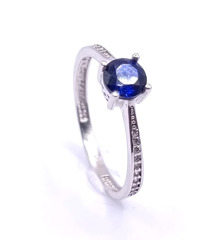 RDC01-3487-00 Anillo Oro Blanco Circon 