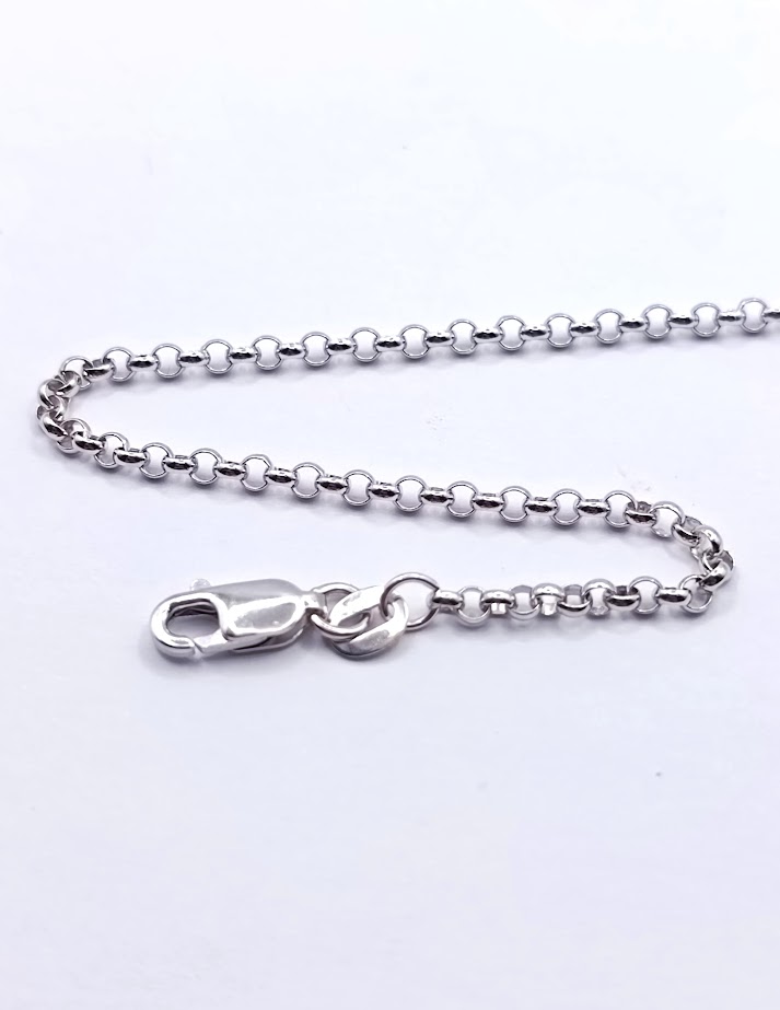 Cadena Oro Blanco Rolo 100 