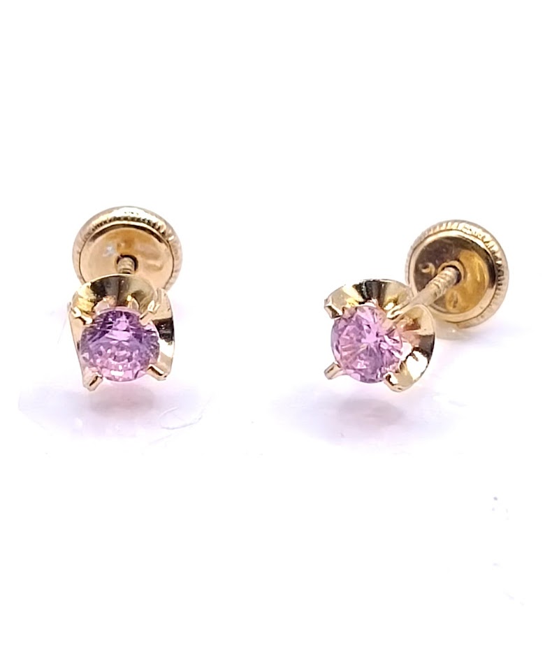 1-640501PS Aro Oro Amarillo Chaton Blan 3,5mm