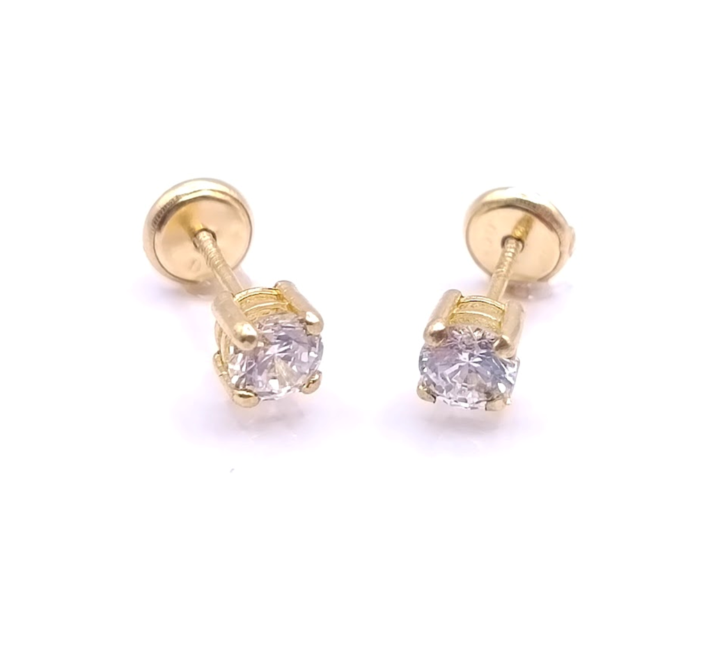 1-550701PS3,5 Aro Oro Amarillo Chispita Circon