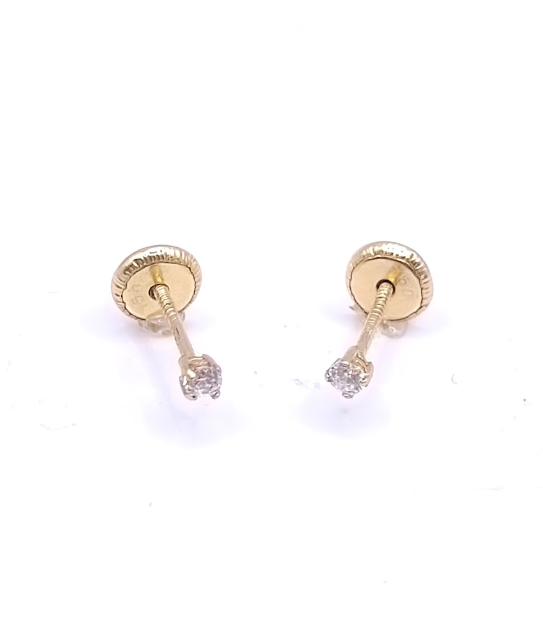 1-550701PS2 Aro Oro Amarillo Chispita Circon