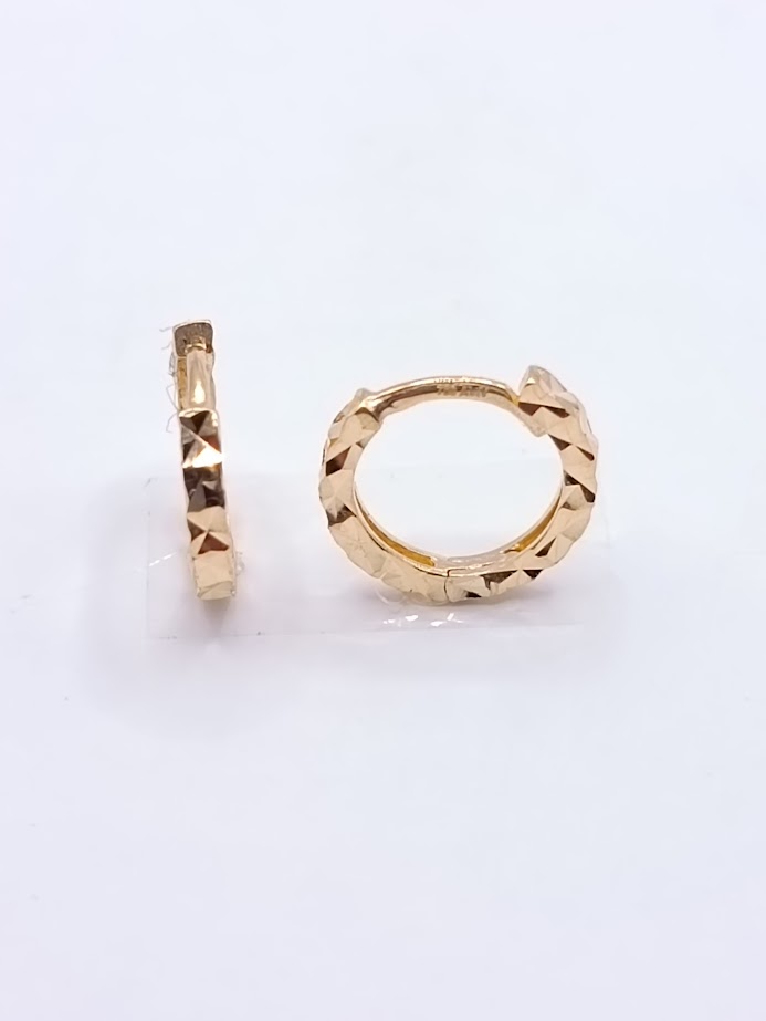 X4NHUE2028-DC Aro Oro Amarillo Argolla Tallada