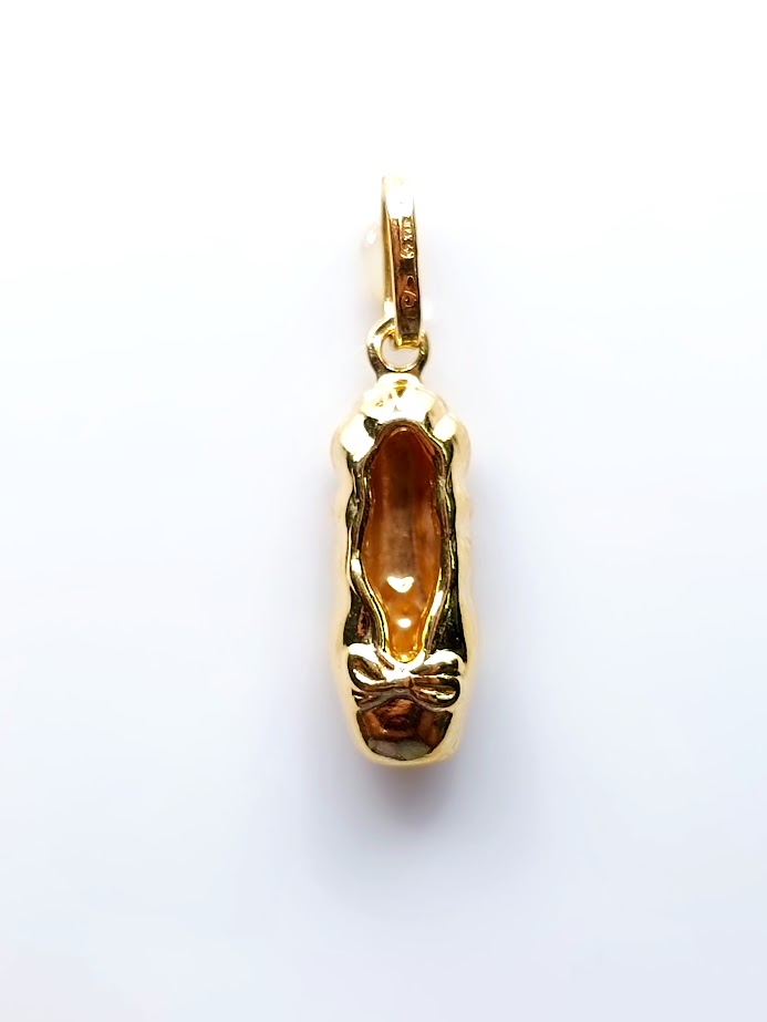 081117 Colgante Oro Amarillo Zapatilla Ballet