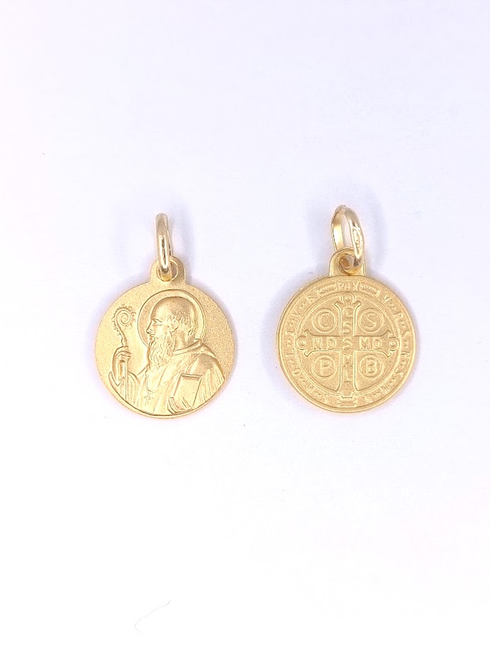 M8097-012 Medalla Oro Amarillo San Benito Monje