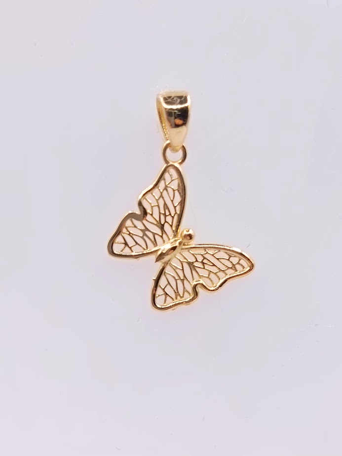 X3FUP0142 Colgante Oro Amarillo Mariposa