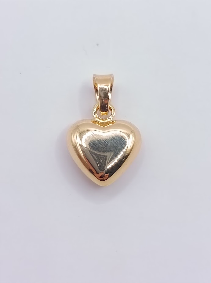 BSC50/STP2553-XIX Colgante Oro Amarillo Corazon Inflado