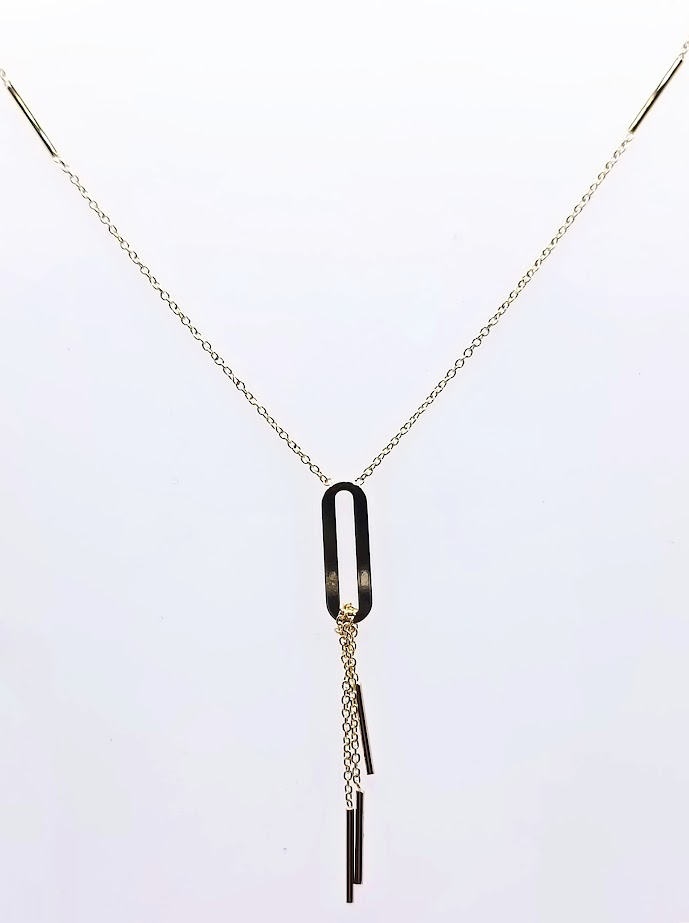 269404 Collar Oro Amarillo Clip Central
