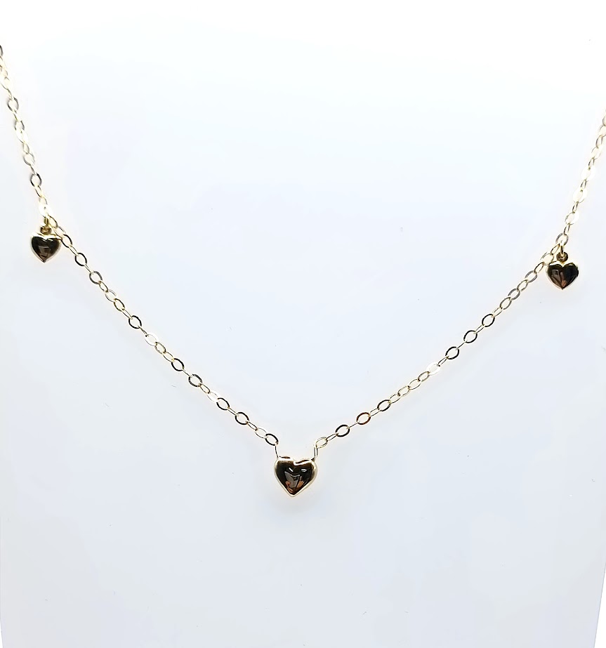265824 Collar Oro Amarillo Corazon 