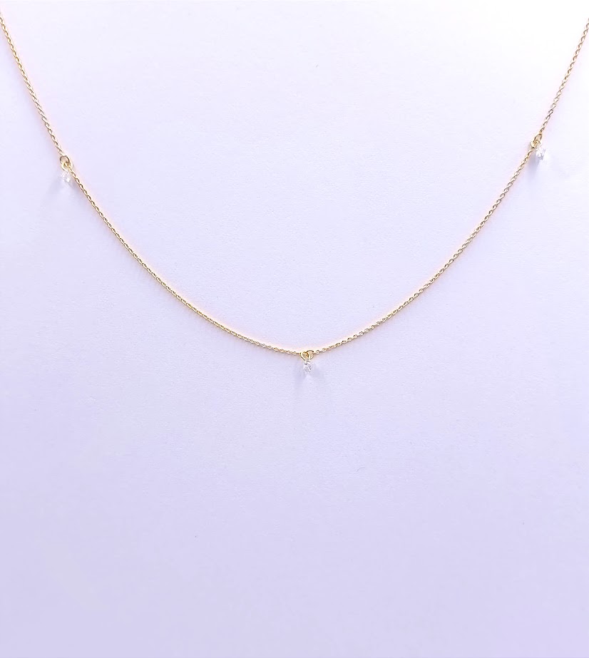 2260 Collar Oro Amarillo Brillante