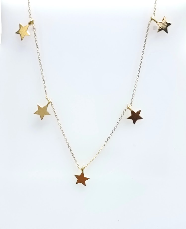 1-374001G Collar Oro Amarillo Estrella