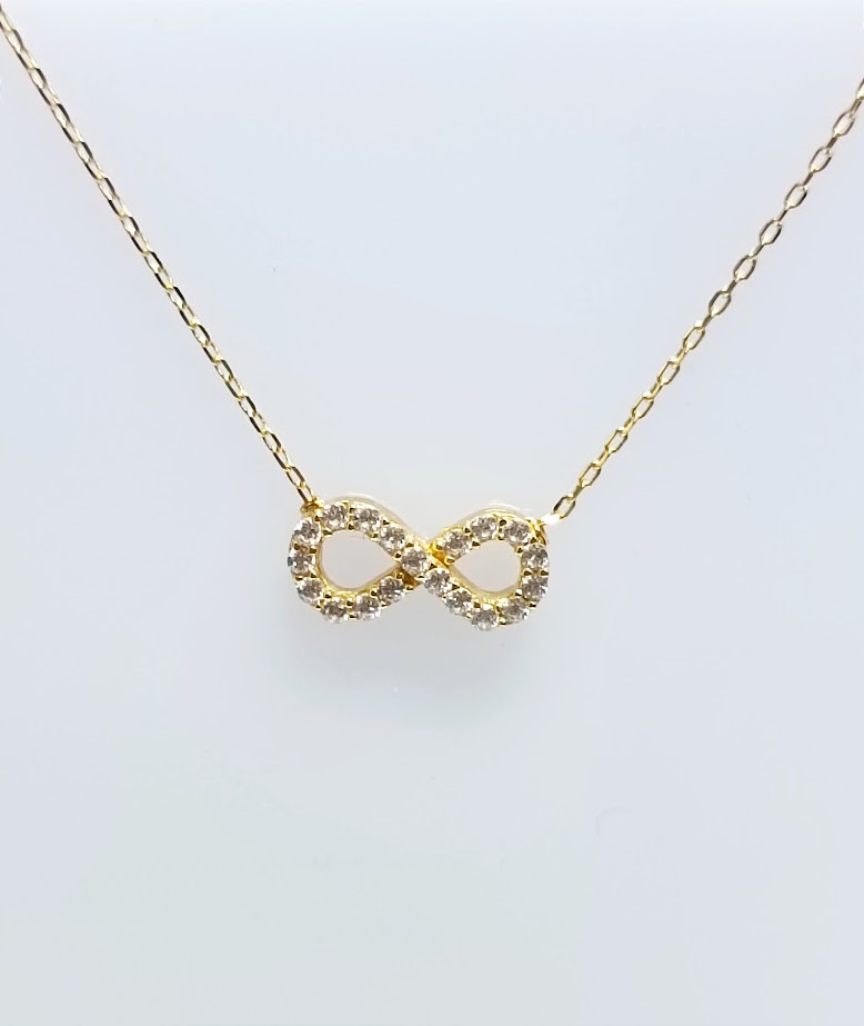 1-260601GS Collar Oro Amarillo Infinito