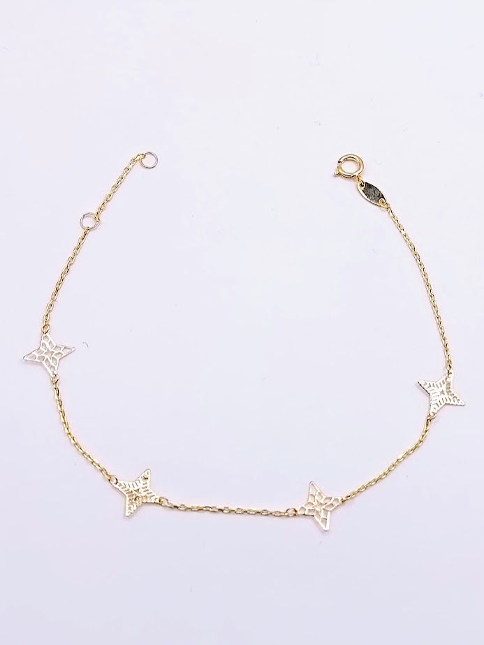X6FOR6B4418-III Pulsera Oro Amarillo