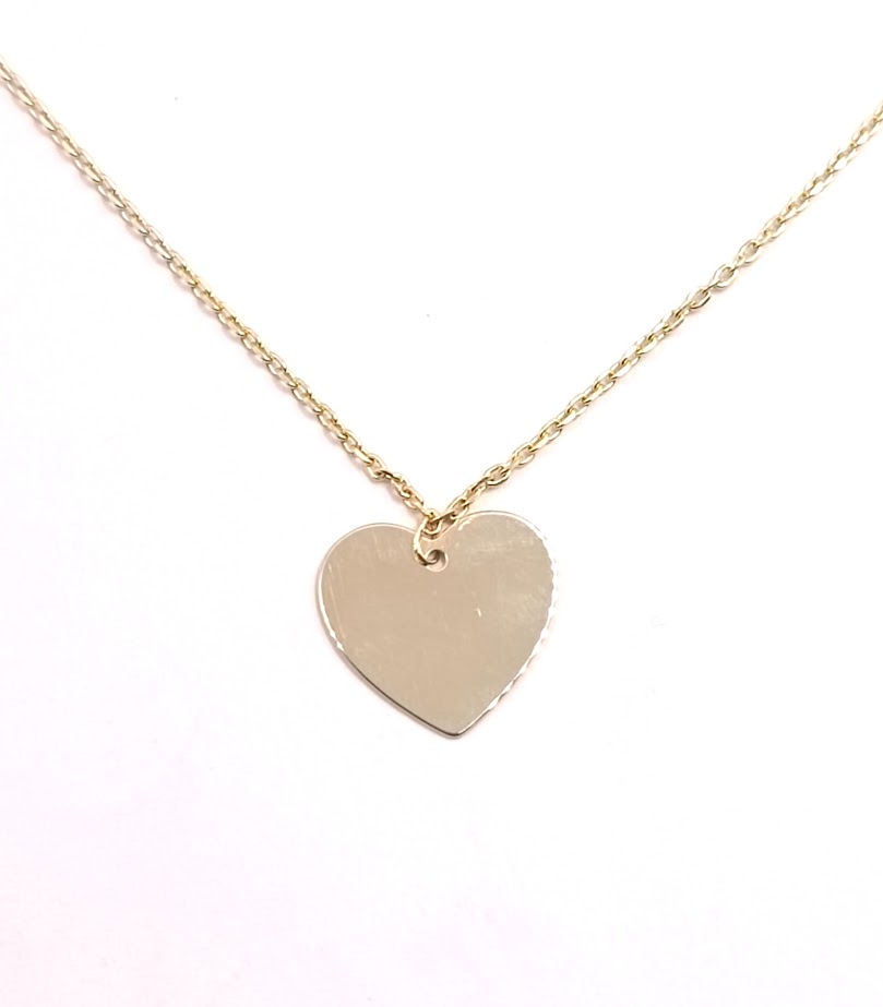 NPC01-2822-00 Collar Oro Amarillo Corazon