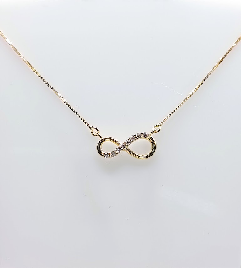 P 1800 Collar Oro Amarillo Circon