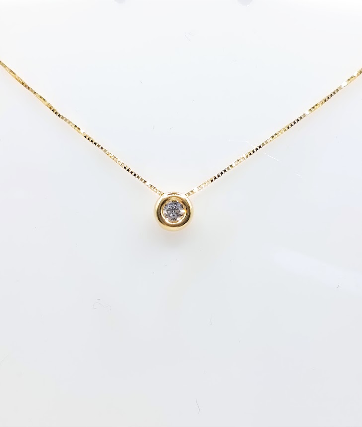 P 3159.3 Collar Oro Amarillo Circon