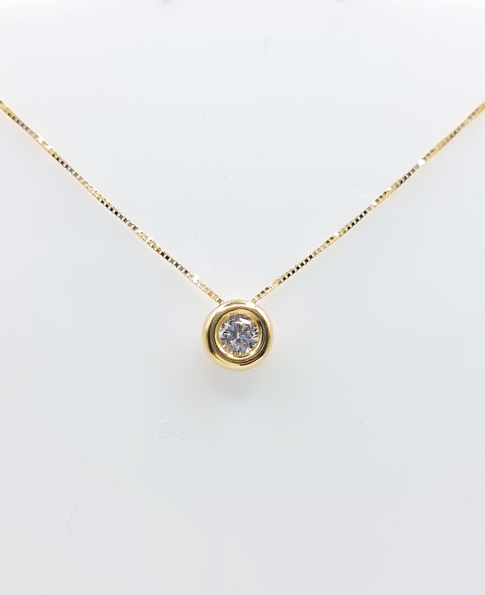 P 3159.4 Collar Oro Amarillo Circon