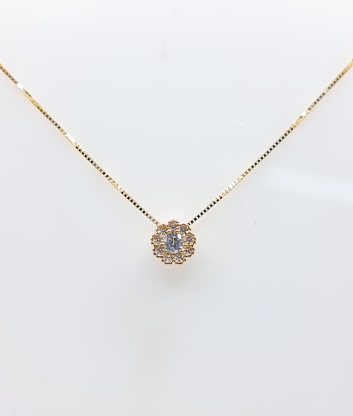 P 3261.1 Collar Oro Amarillo Circon