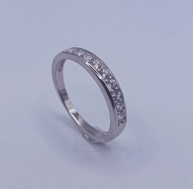 R-1009 Anillo Plata Cintillo