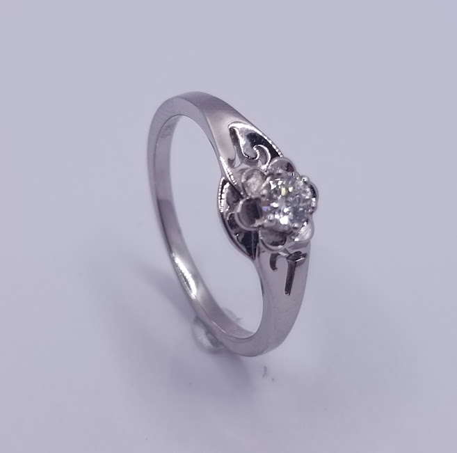 R-1062 Anillo Plata Roseta
