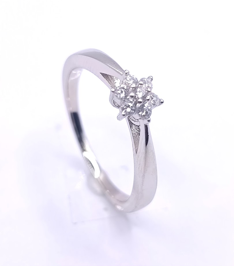 R-1302 Anillo Plata Roseta