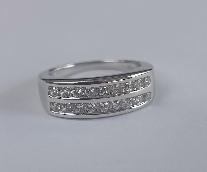R-1308 Anillo Plata Cintillo OFERTA