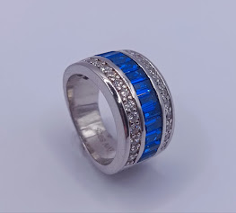 R-1455 Z Anillo Plata Zafiro