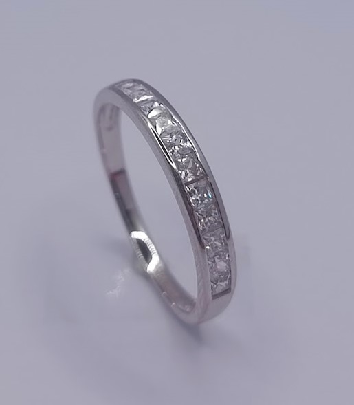R-1459 Anillo Plata Cintillo