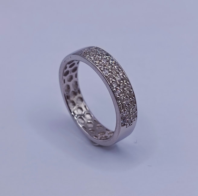 SR-1504 Anillo Plata Cintillo triple