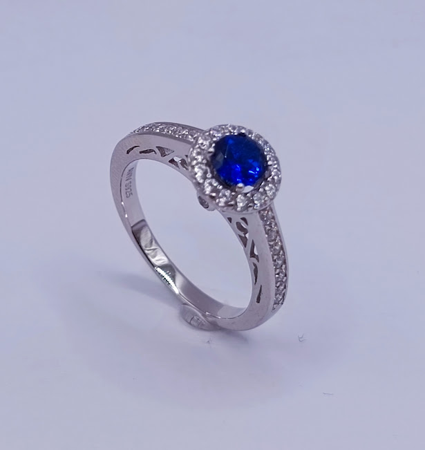 SR-1508 Z Anillo Plata Zafiro Galeria