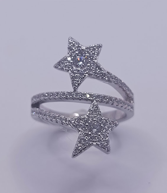 SL32149A1 Anillo Plata Estrella