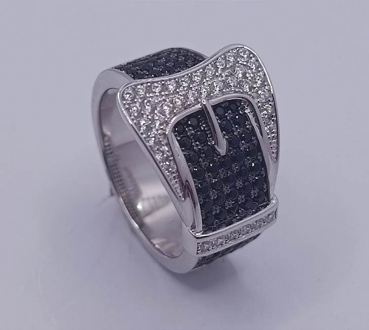 SL30136H1 Anillo Plata Cinturon