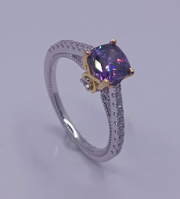 SL31714EW1 Anillo Plata Amatista