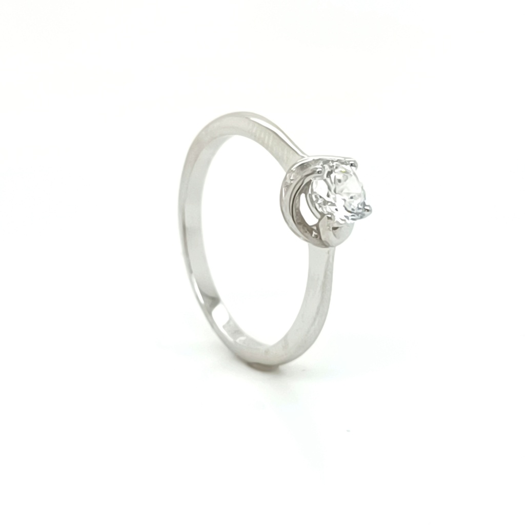 SL30886A1 Anillo Plata Solitario