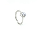 SL30906A1 Anillo Plata Solitario