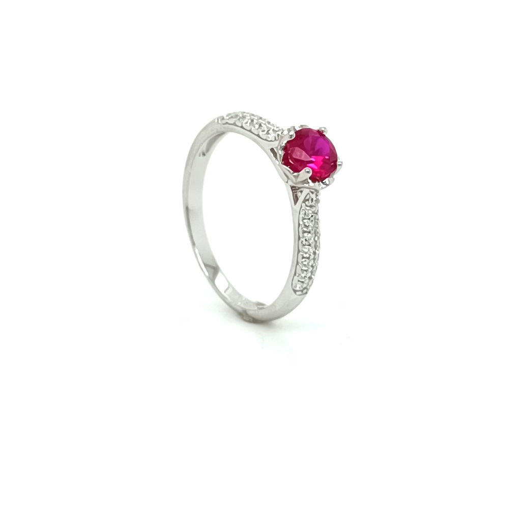 SL30929A1 Anillo Plata Rubi