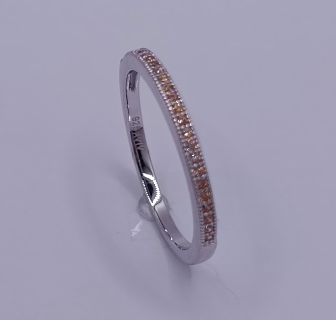 SL60268D1 Anillo Plata Cintillo Fino Champan