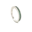 SL30525L1 Anillo Plata Esmeralda