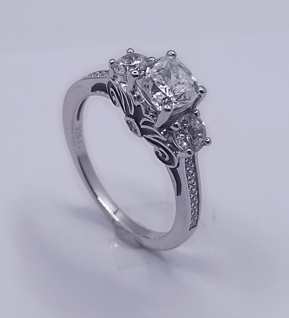 SL90408A1 Anillo Plata Tricillo Esmalte