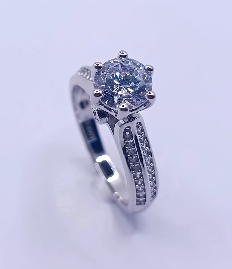 SL90763A1 Anillo Plata Rodio