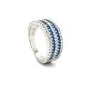 SL30526DH1 Anillo Plata Aguamarina